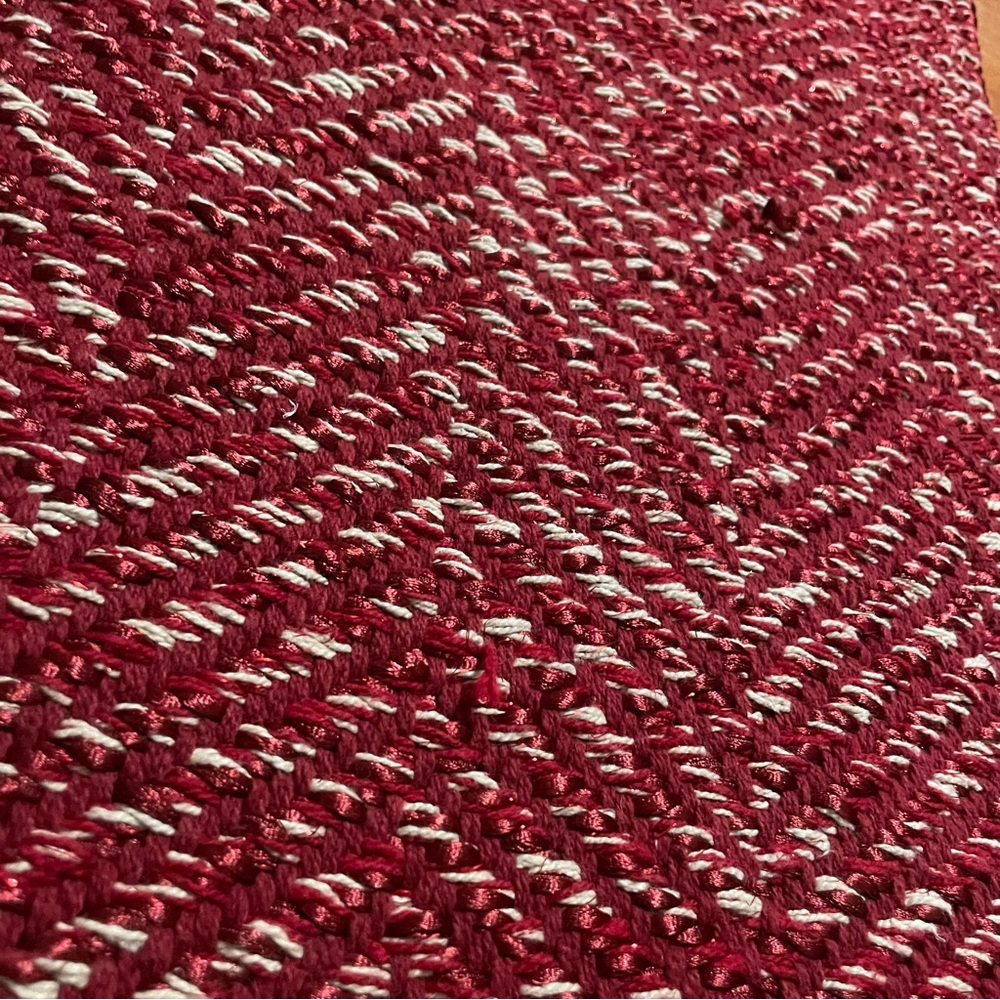 Good Weave Small Red Rug - Picture 2 of 5